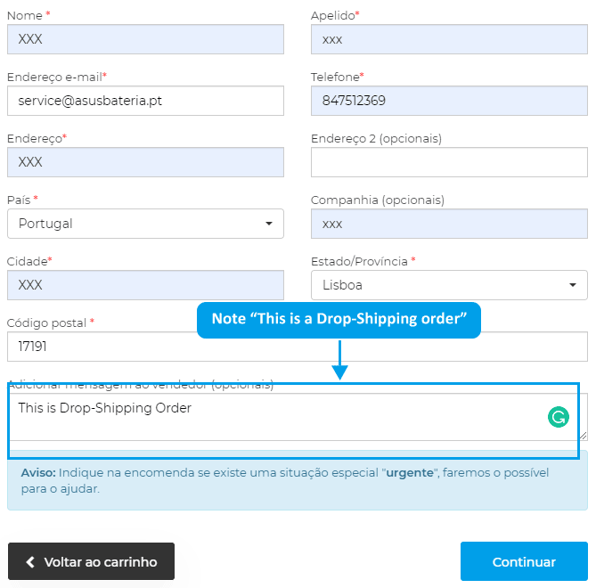 note dropshipping